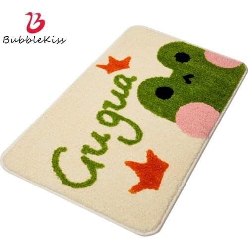 Bubble Kiss Bath Rug High Quality Anti Slip Floor Mat Home Soft Cartoon Carpets For Bathroom 40X60 CM Cute Frog Pattern Foot Pad