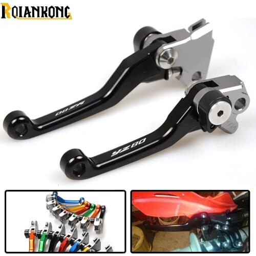 LOGO YZ80 dirt bike Pivot Brake Clutch Levers foldable motorbike brake For YAMAHA YZ80/85 YZ80 85 2001-2016 YZ 80 85 YZ80 2016