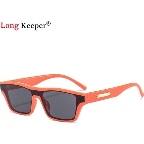 2021 Square Retro Sunglasses Women Vintage Sun Glasses For Women/Men Luxury Brand Eyeglasses Woman Small Orange Oculos De Sol