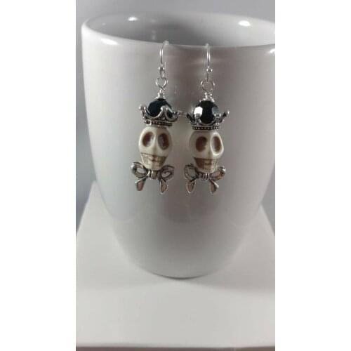 Steampunk Skull Earring Unisex Man Mens Earring Goth Punk Earring