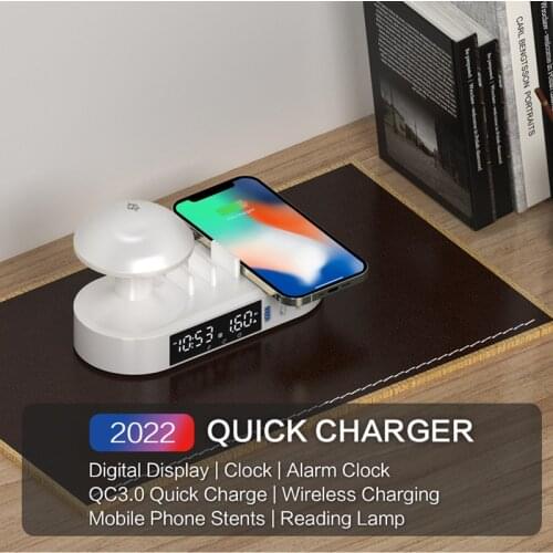 Tongdaytech USB Charger Quick Charge 3.0 5V 3.1A LCD Display 3 USB Port Fast Charger For iPhone X 8 7 11 Xiaomi Samsung Huawei