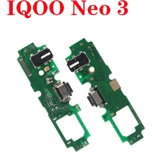 USB Port Charger Dock Plug Connector Charging Board FLex Cable For Vivo IQOO Neo3 5G Mic Microphone Board