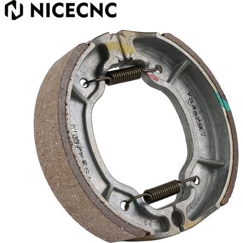 NICECNC Rear Brake Shoes Water Grooved with Spring For Yamaha YFM 50 80 Raptor Badger Riva 125 TT250 TTR225 XT250 XT350 ATV