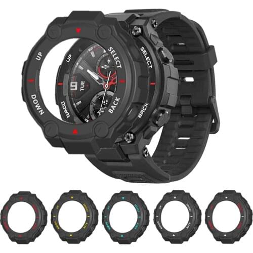 For Amazfit T-Rex Smart Watch Cover Protector Sport Smartwatch Case Skin Men Shockproof Bumper Shell Watch Accessories