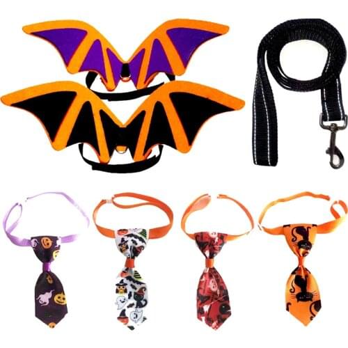 1pc Halloween Pet Dog Cat Bat Wing Pet Cosplay Costumes Gift Vampire Cute Funny Spider Dress Up Pet Accessories Supplies New