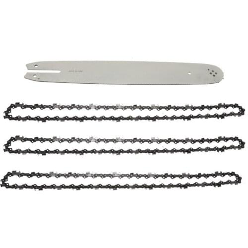16 Inch Chain Saw Guide Bar With 3Pcs Chains For STIHL 009 012 021 E180 MS180 MS190 MS250