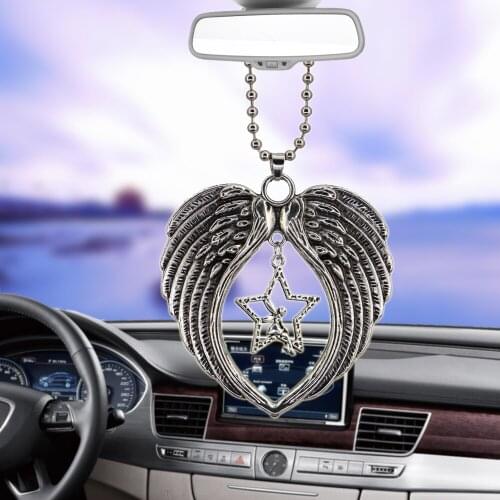Car Accessorie Angel Star Angel Wing Pendant Auto Rearview Mirror Pendant Birthday Gift Auto Decoraction Ornaments