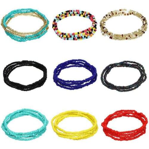 1pcs Bohemain Beaded Sexy Body Chain Waist Chain Beach Holiday Jewelry Clothing Accessories Dress Waistband Belts Gifts Y149