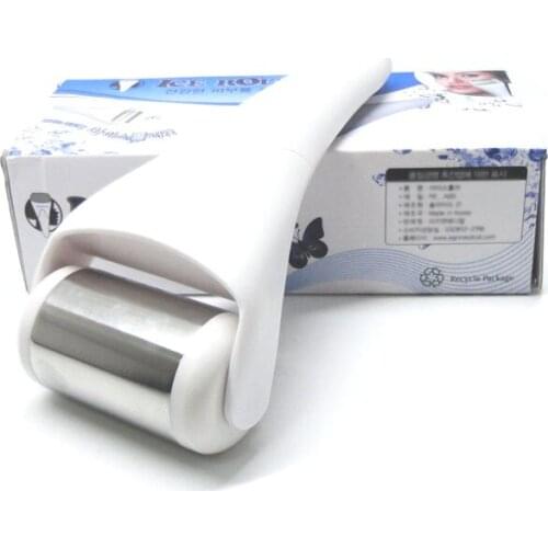 Ice skin derma roller for facial skin cooling icy dermo face massage roller body massager skin tighten tool