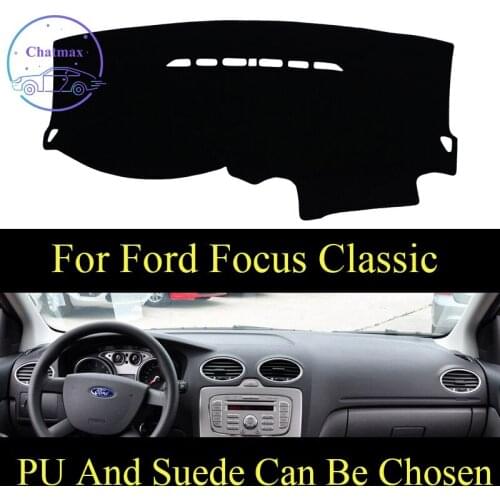 For Ford Focus 2005-2014 Classic Dashboard Console Cover PU Leather Suede Protector Sunshield Pad