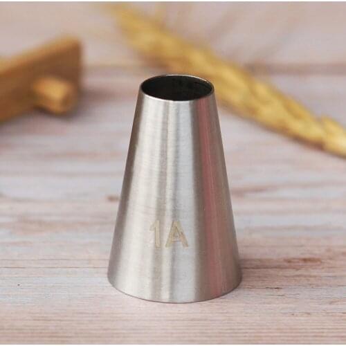 #1A Round Piping Nozzles Pastry Tips Cake Cream Decorating Baking Tool Stainless Steel Cupcake Cookie Icing Tips DIY Macaroon