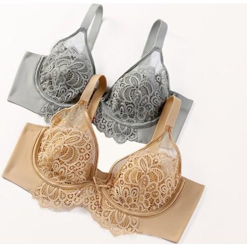 Summer New Womens Bra Lace Ultra-thin Ladies Bra Crystal Silk Sexy Breathable Girl Underwear