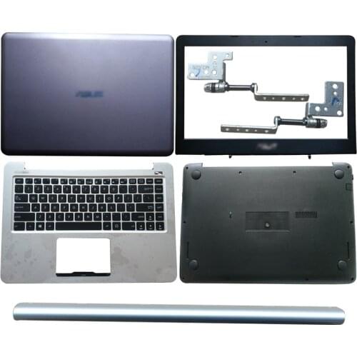 NEW Laptop For ASUS K401 A401L K401L K401U K401LB V405L LCD Back Cover/Front Bezel/Hinges/HingesCover/Palmrest/BottomCaseSilver