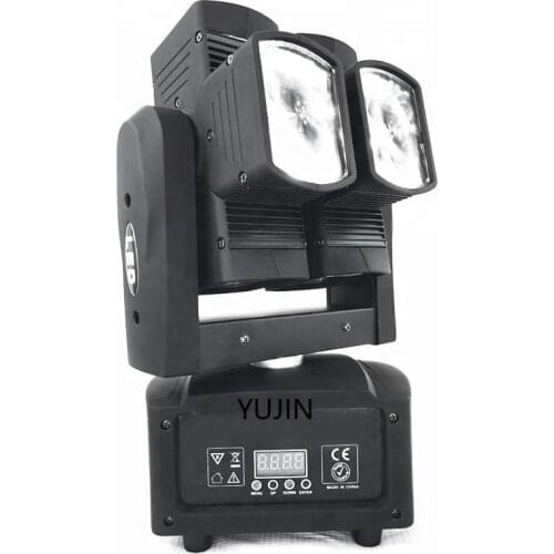 Iluminação dmx beam moving head 8*10w 4in1 RGBW color mixer led hot wheel DJ lighting