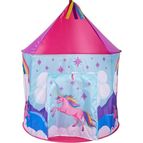 Princess toy game house children tent Unicorn Mongolian cartoon animal Rainbow Star Castle children tent