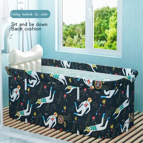 Portable Folding Bathtub For Adult Children Swimming Pool Set Bath Tub Large Household Bucket Can SPA For Family Bathroom 2021