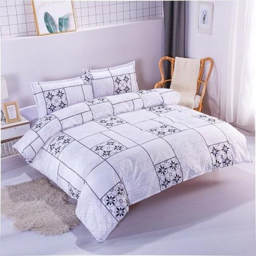 Bedding Duvet Cover 4 Pieces Set Comforter Cover With Invisible Rope Flat Sheet&Pillow Sham For Girls/Boy Single/Full/Queen Size