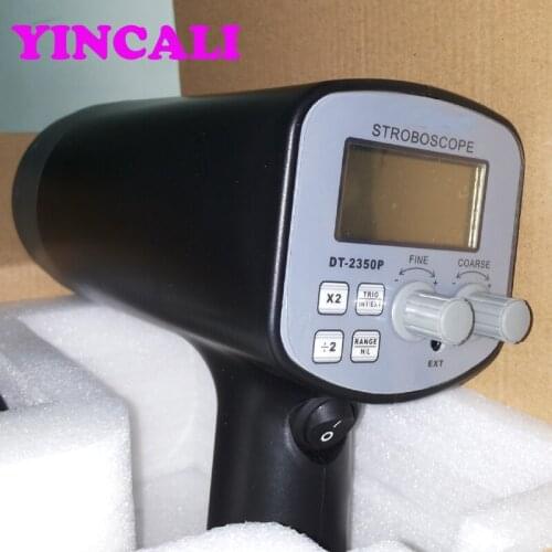 Handheld Digital Stroboscope Tachometer DT-2350PB High resolution Measure rotative velocity Flash Analyzer Range 50-40000 FPM