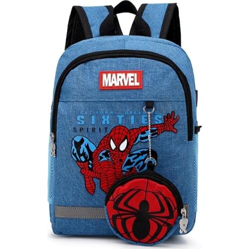 3-6 years old MARVEL SPIDERMAN School Bags children backpacks Captain America Bag kindergarten schoolbag for Boys