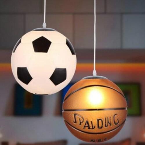 Glass football chandelier blue ball chandelier creative restaurant children room decoration chandelier balcony ceiling LB12232