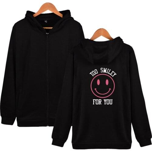 Addison Rae Internet Celebrities TOO SMILEY FOR YOU Print Harajuku Hooded Sweatshirt Women/Men Clothes Casual Hoodie Sweatshirts