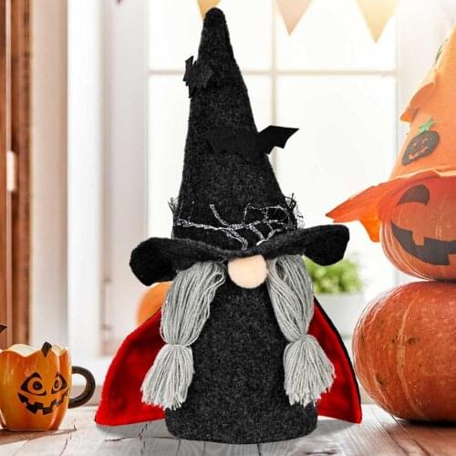Halloween Decoration Vampire Rudolph Dwarf Doll Ornaments Plush Gnomes Doll Pendant Home Decor Halloween Party Props Gifts