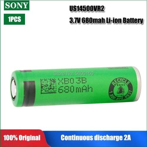 1pc 100% Original 14500 680mah US14500VR2 14500 battery charger for electronic tooth brush for Turmera 14500 battery