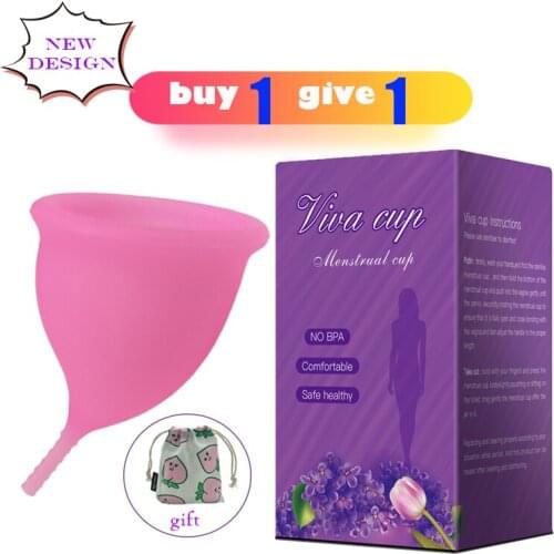 Women Menstrual Cup for silicona medica reusable colletor menstrual Health Care Reusable Vaginal Cup Medical Grade Silicone cup