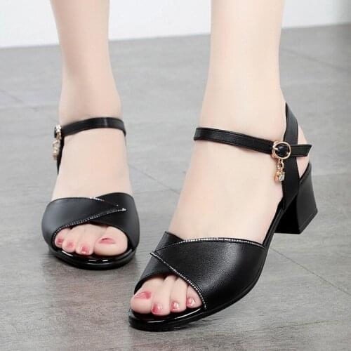 Womens Sandals Platform High-heeled Sandals Luxury Rhinestone Fashion Womens Sandals Summer All-match Womens Sandals