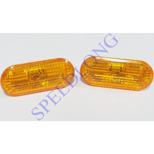 2 Pcs/Pair Yellow fender side marker light repeater turn signal lamp for Ford Focus 2 II 2005-2008