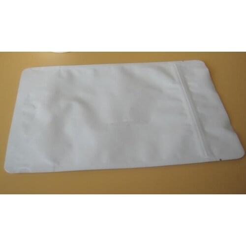 50pcs/lot-5size 270mic Matte White Aluminum Foil Bag Stand up Zip Lock Packaging Bag Tea Coffee Food Storage Bags