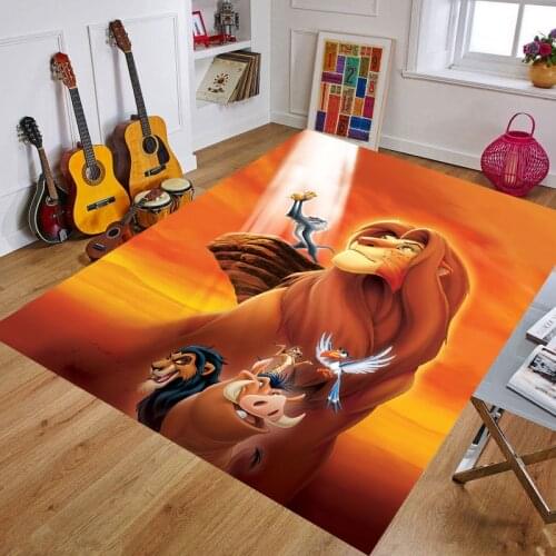 80x160CM kids play mat lion Pattern Waterproof Soft Floor Carpet Rug Developing Mat for Children Game Pad kids boys rugs