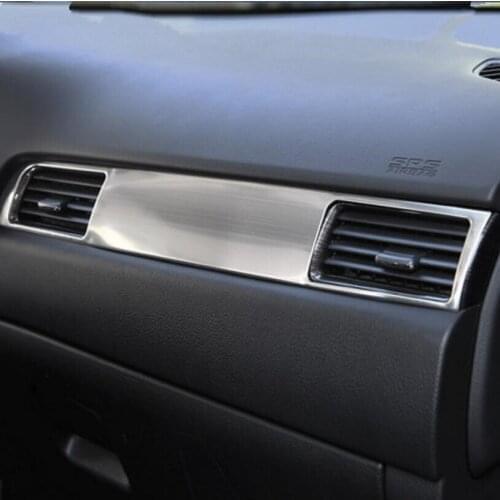 Car-Styling Stainless steel center Console panel cover modified trim decoration sticker case For Mitsubishi Outlander 2013-2017