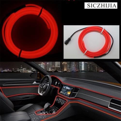 Car interior atmosphere decoration lamp LED light bar El line 12V cigarette lighter for Porsche Cayenne Macan Macan S Panamera