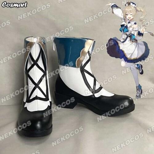 Genshin Impact Barbara Boots Halloween Cosplay Shoes For Women New 2020 Hot Game