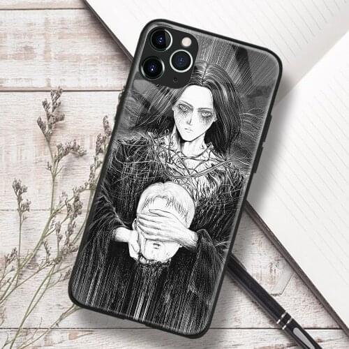 Eren and Reiner Braun Attack on Titan Soft TPU Glass Phone Case for IPhone SE 6s 7 8 Plus X Xr Xs 11 12 Mini Pro Max Samsung
