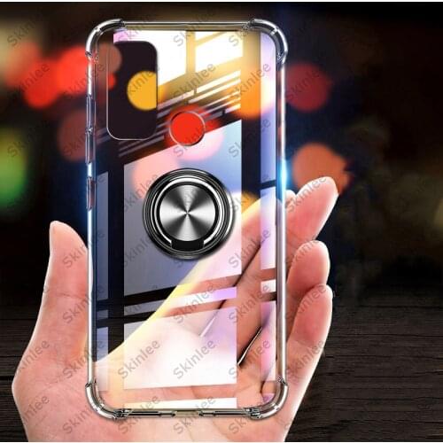 Skinlee For Tecno Camon 15 Air Case Official Original Shockproof With Ring Soft Airbag Cover For Tecno Camon 15 Case
