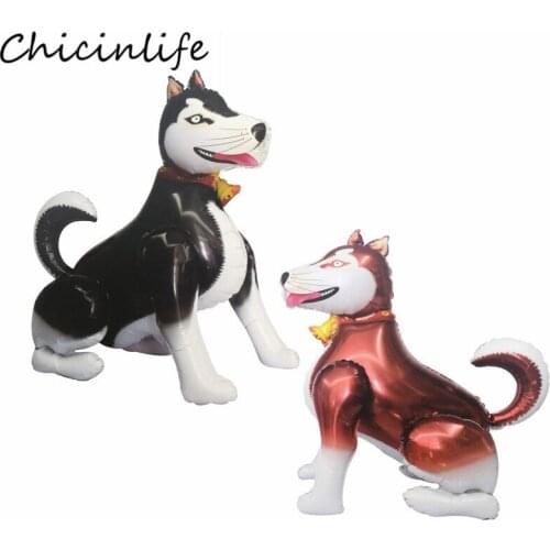Chicinlife 1Pcs 3D Walking Dog Shape Foil Balloon Happy Birthday Party Baby Shower Kids Toys Globos Pet Party Decoration Supplie