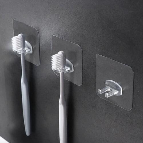 4pcs Toothbrush Holder Transparent Travel Stand Toilet Shaver Organizer Kids Tooth Brush Storage Rack Bathroom Accessories