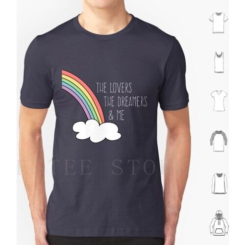 Rainbow Connection ( White Text ) T Shirt Diy Big Size 100% Cotton The Frog Rainbow Connection The Lovers The Ddreamers The