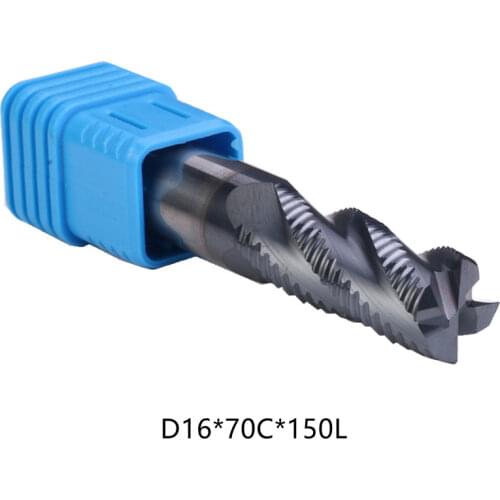 HRC50 D16 *70C*150mm 4Flutes tungsten solide Roughing End Mills Spiral Bit Milling Tools Carbide CNC Router bits