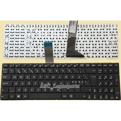 New DK Norwegian Swedish Nordic Finnish Danish Keyboard For Asus K550J K550JD K550JK K550JX K550L K550LA K550LB K550LC Black