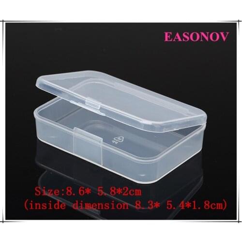 New transparent plastic box storage box rectangular small box 5pcs / lot
