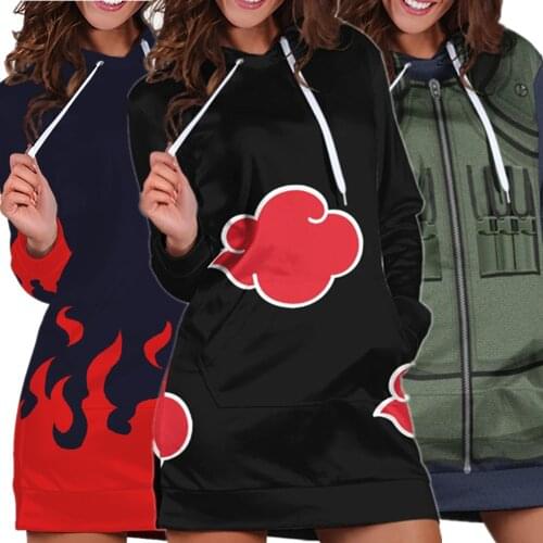 Harajuku Cosplay Anime character Kakashi Uchiha Itachi Cosplay Costume Sex Girls Dress Hoodies Anime Sweatshirt Sweater Pajamas
