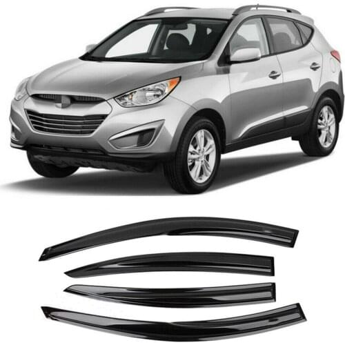 For Hyundai IX35 2010 2011 2012 2013 2014 2015 Window Vent Visor Sun Rain Deflector Guard Awnings Shelters Adhesive Cover Trim