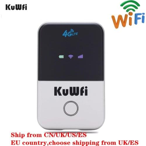 KuWFi 4G Wifi Router Mini LTE Wireless Router Unlocked 3G/4G FDD/TDD Portable Pocket Wi fi Router With Sim Card Slot