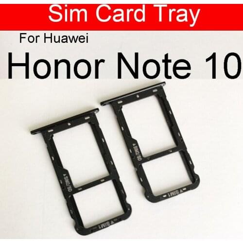 Sim Card Tray For Huawei Honor Note 10 Note10 SIM SD Memory Card Reader Holder Slot Flex Ribbon Cable Repair Replacement Parts