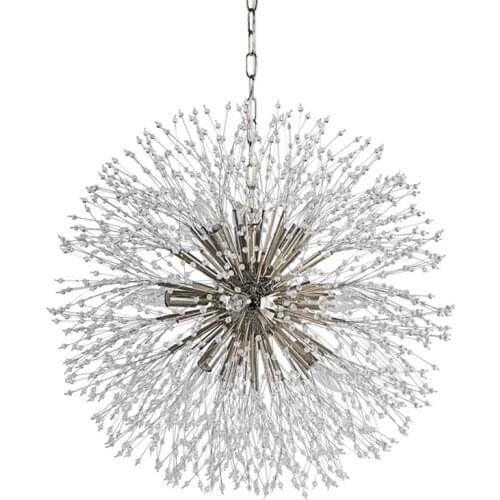American country wrought iron chandelier dandelion shape creative chandelier living room bedroom decoration chandelier