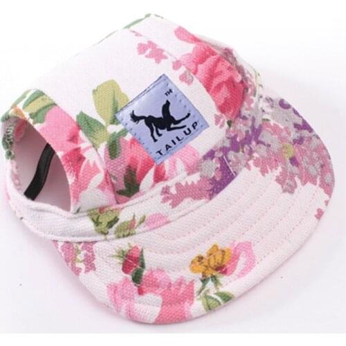 Fashion Baseball Dogs Cats Caps for Outdoor Summer Dog Birthday Pets Hats with Ear Holes Tailup Dog Hat Accessories 11 Colors