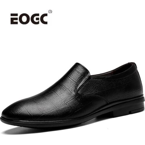 Natural Leather Men Casual Shoes Outdoor Fashion Comfort Men Flats Lace Up Non-slip Walking Shoes Men Zapatos Hombre